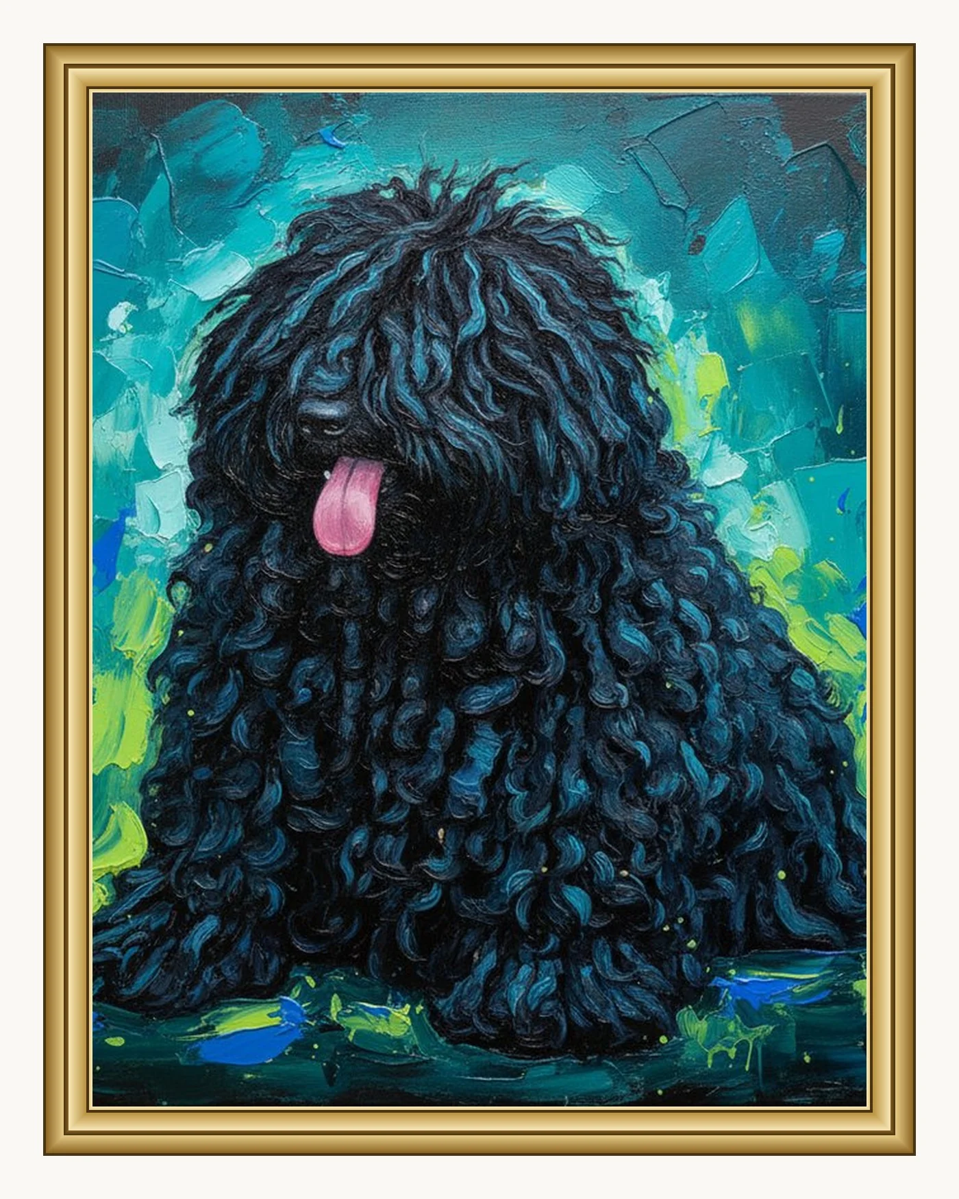Custom Abstract Color Pet Portrait