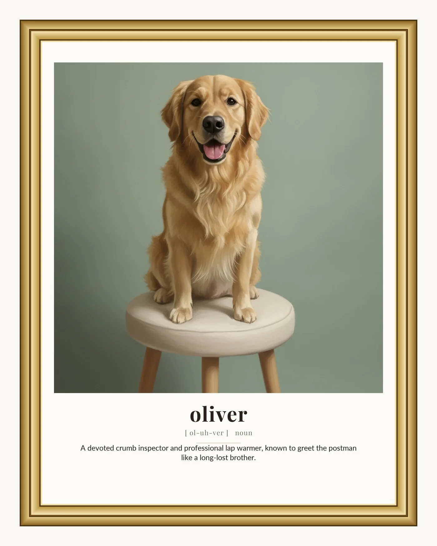 Perfectly Personalized Definition Pet Portrait