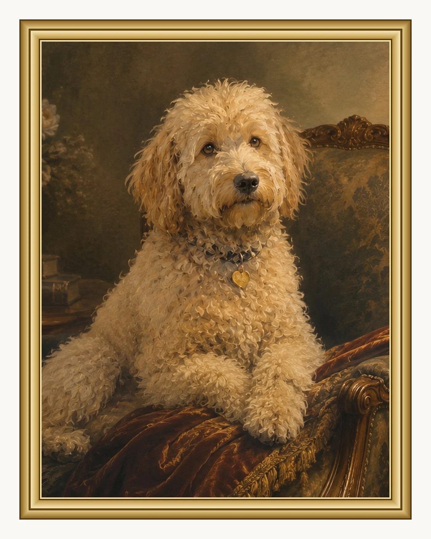 Custom Heritage Framed Pet Portrait