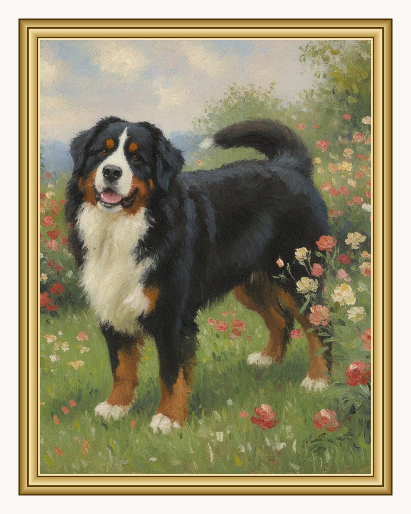 Custom Monet Style Pet Portrait