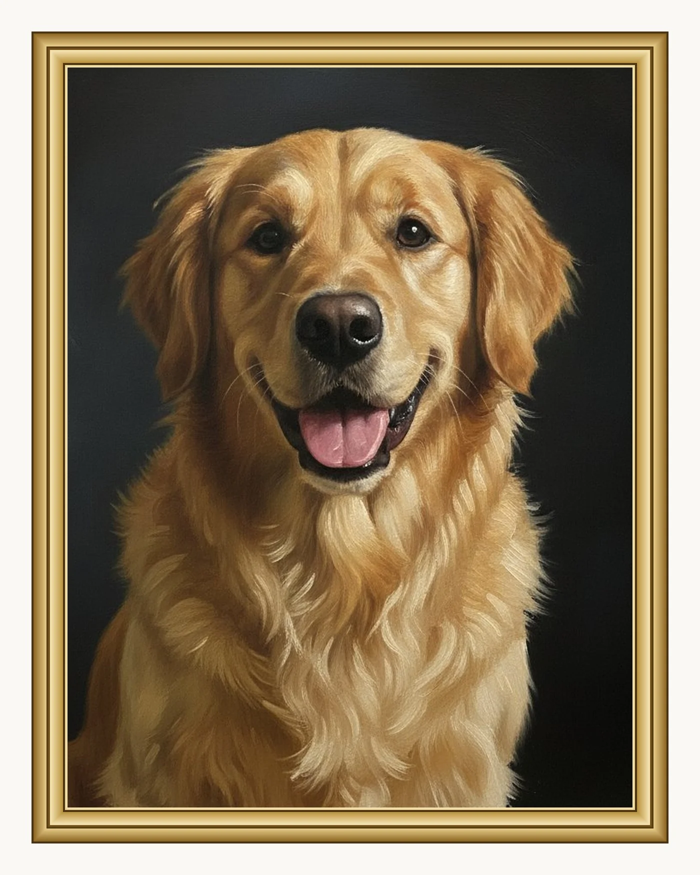Custom Museum Oil Painting Pet Portrait