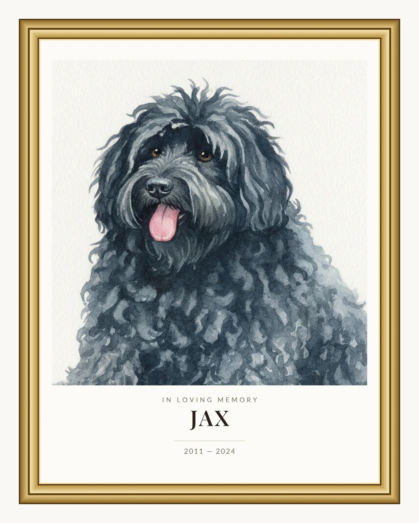 Custom Watercolor Pet Portrait